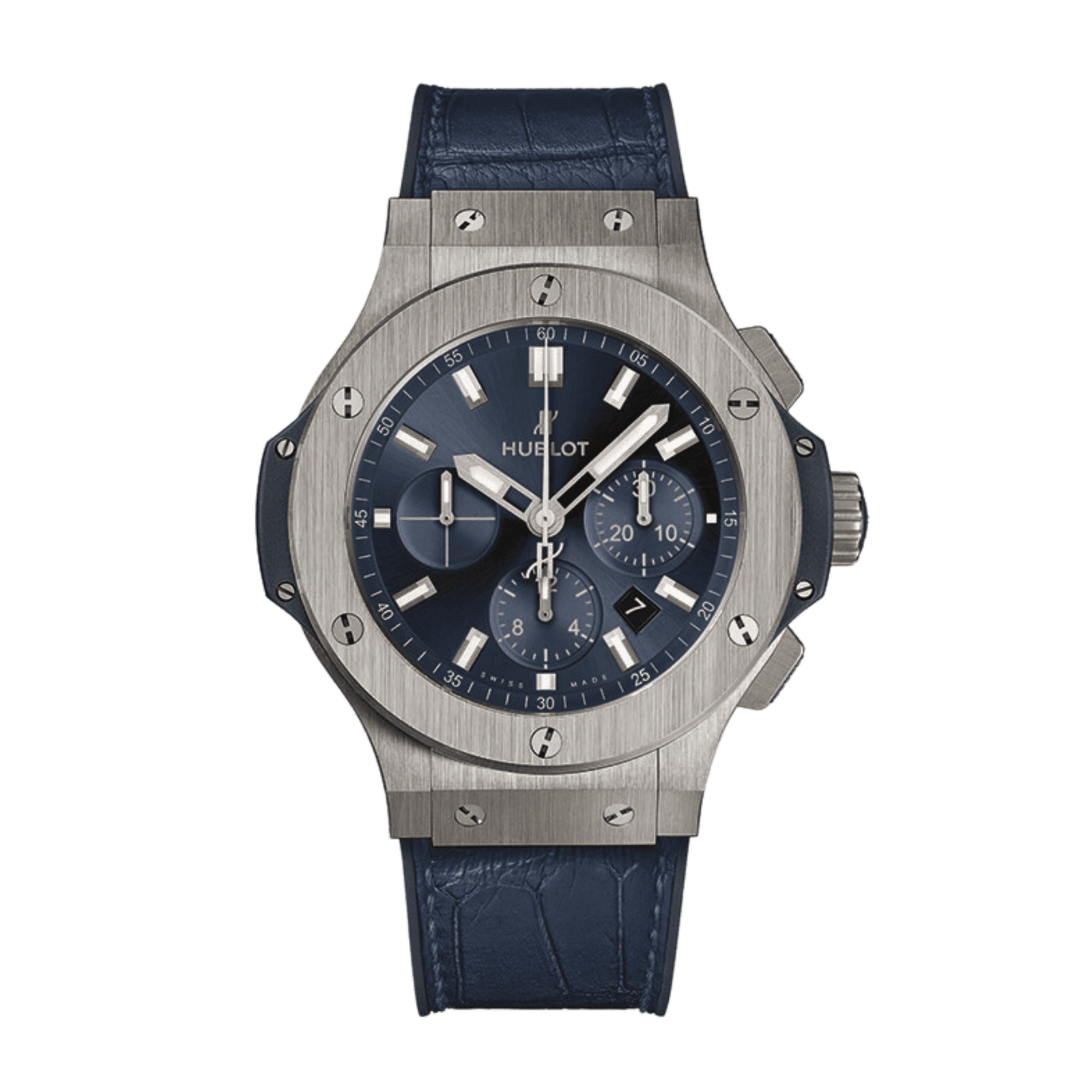 ec372b45eaf6d2a9ec7bac3c298b5fce.png Big Bang Chronograph Steel Blue Dial 44mm - Image 1