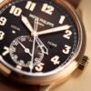 Calatrava Pilot Travel Time Rose Gold Brown Dial 42mm【2022like new】 - Image 4