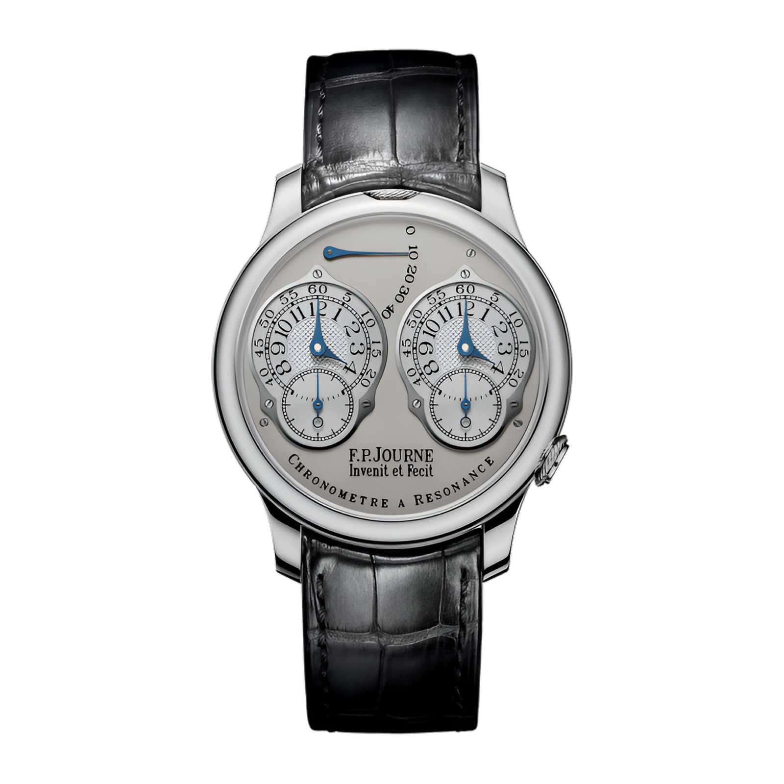 ed3b888245ed58ee2790af59c23ee9d6.png Chronomètre À Résonance Platinum Silver Dial 40mm - Image 1