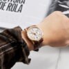 Excalibur Chronograph Rose Gold Silver Dial 42mm - Image 2