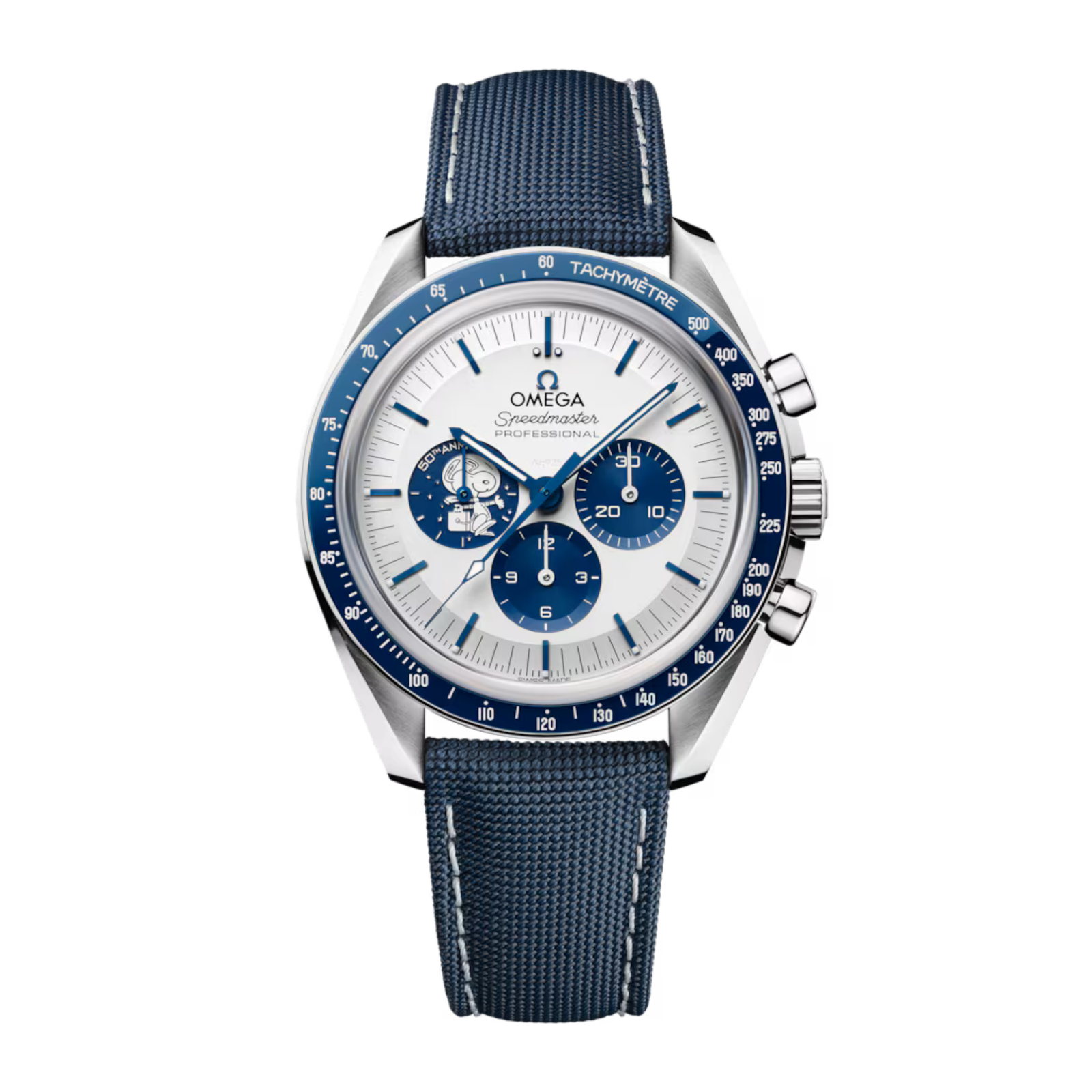 efe0ee87a00785e4b36a946b7e0bcf51.png Speedmaster Professional Moonwatch "Silver Snoopy Award" Steel Silver Dial 42mm - Image 1
