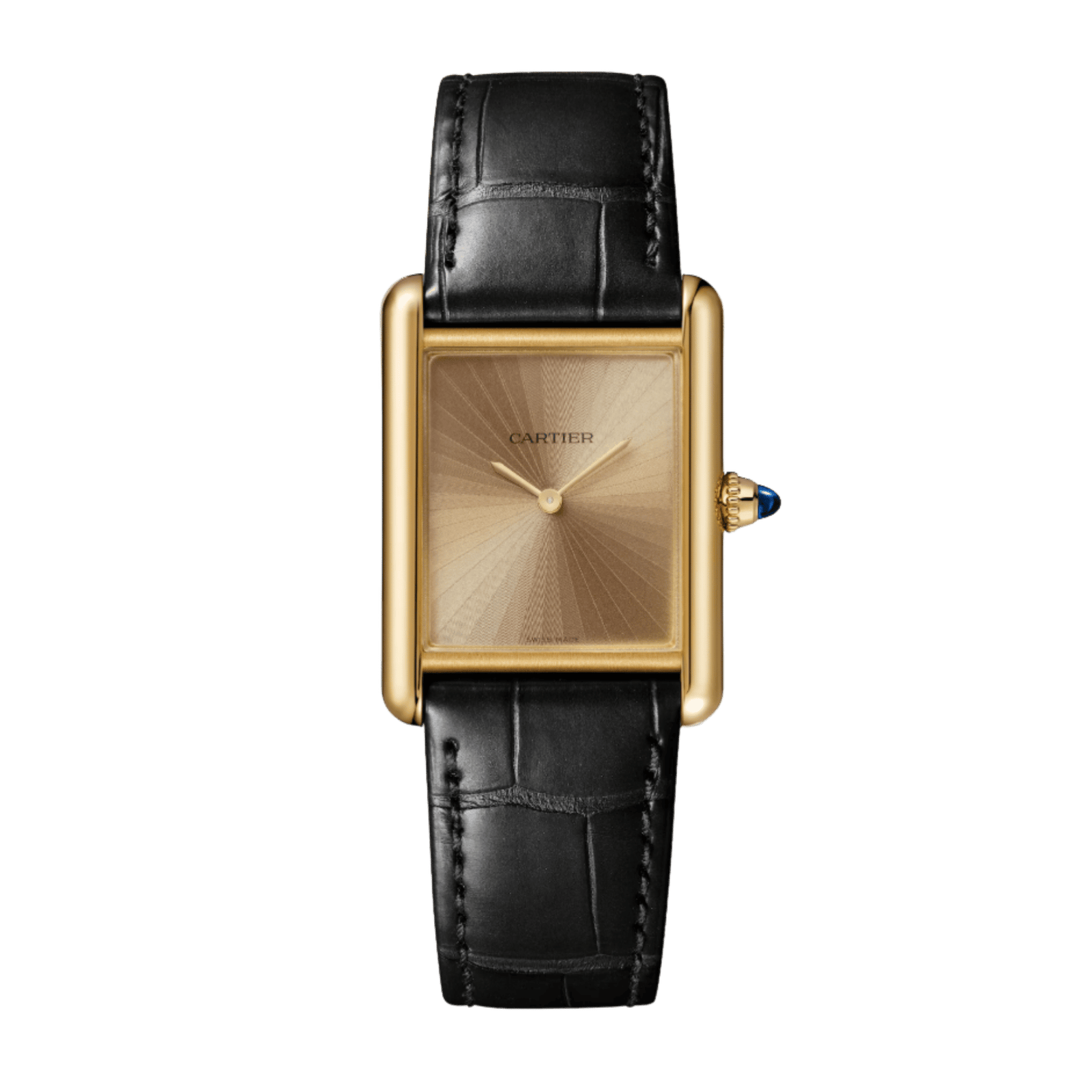 f012040ec373cd91a23ace38637e6774.png Tank Louis Yellow Gold Champagne Dial 25mm - Image 1