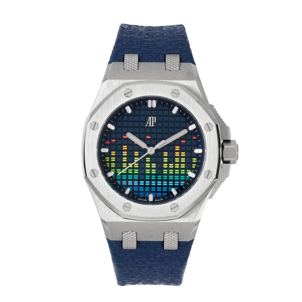 f0be763928868f5eff2b3b0a53816ee3.webp Royal Oak Offshore Music Edition Titanium Blue Dial 37mm - Image 1