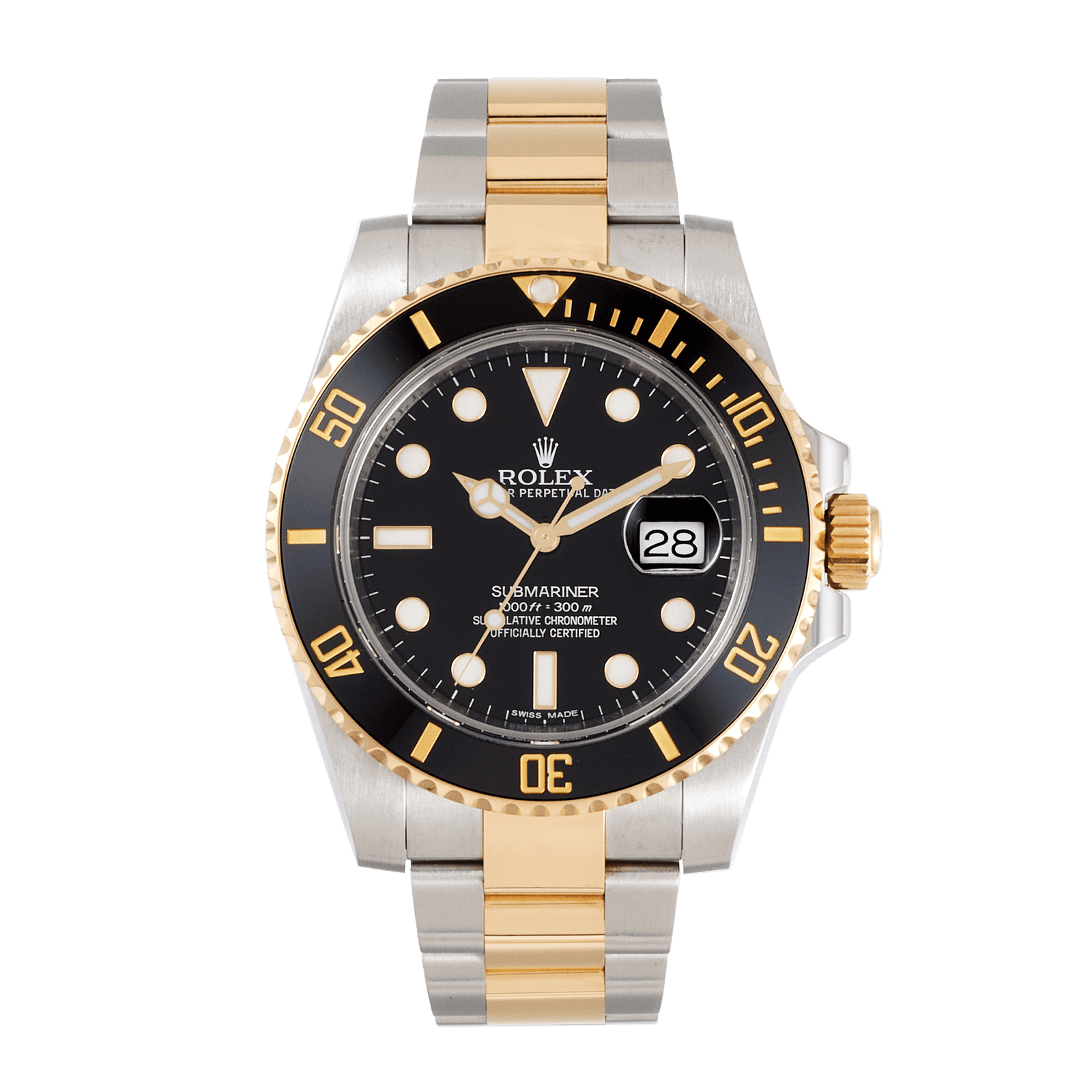 f2849e4972d4ca081a14889648786b90.png Submariner Date Yellow Gold & Steel Black Dial 40mm - Image 1