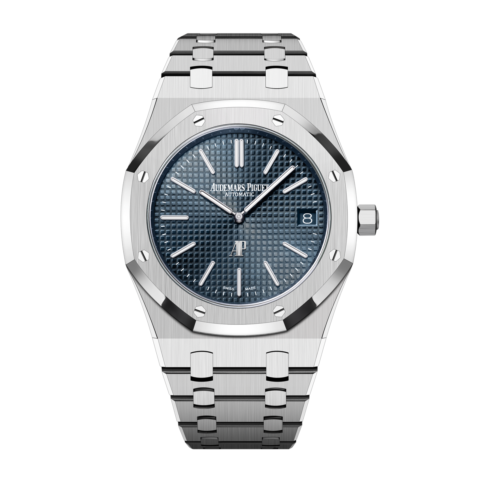 f5000a54dfe03ff7b62ad1fe30c1e477.png Royal Oak Extra-Thin Steel Blue Dial 39mm - Image 1