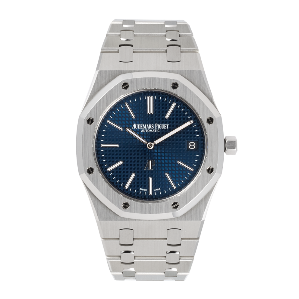 f596659cab93101cf2f1f07fd9a81d3a.webp Royal Oak "Jumbo" Extra-Thin Steel Blue Dial 39mm - Image 1