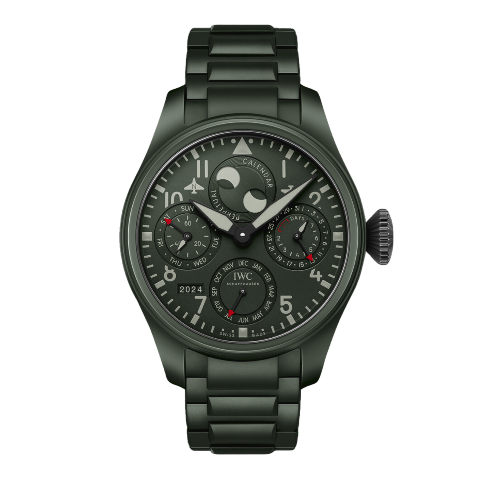 f693498cd23abbecf7d1bd110fc2c748.png Big Pilot's Watch Top Gun "Forestland" Ceramic Green Dial 46mm - Image 1