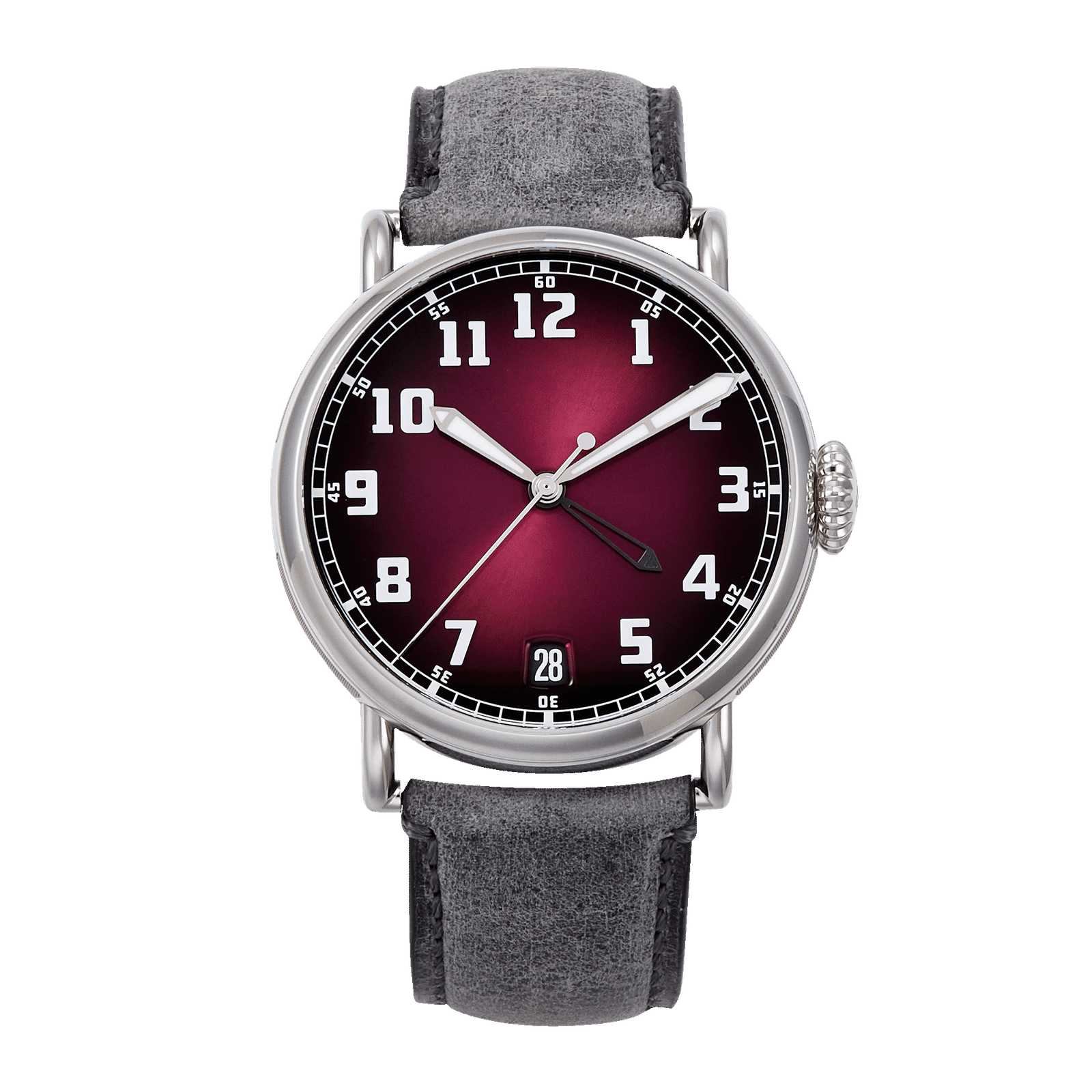 f693f7b9d5fe8e386c43629e886c8a61.png Heritage Dual Time Steel Burgundy Dial 42mm - Image 1
