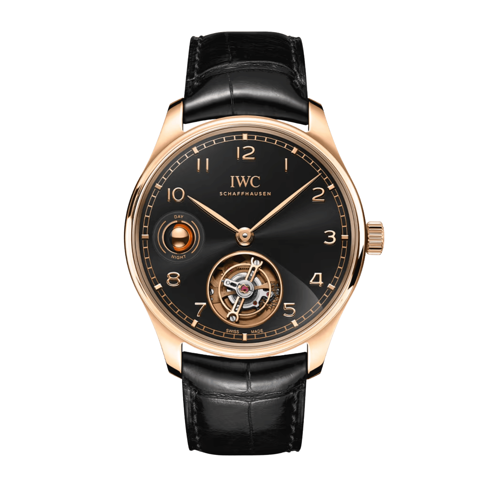 f69df60bf42d49173ad9e7a08241a6a8.png Portugieser Tourbillon Day & Night Armour Gold Black Dial 42mm - Image 1