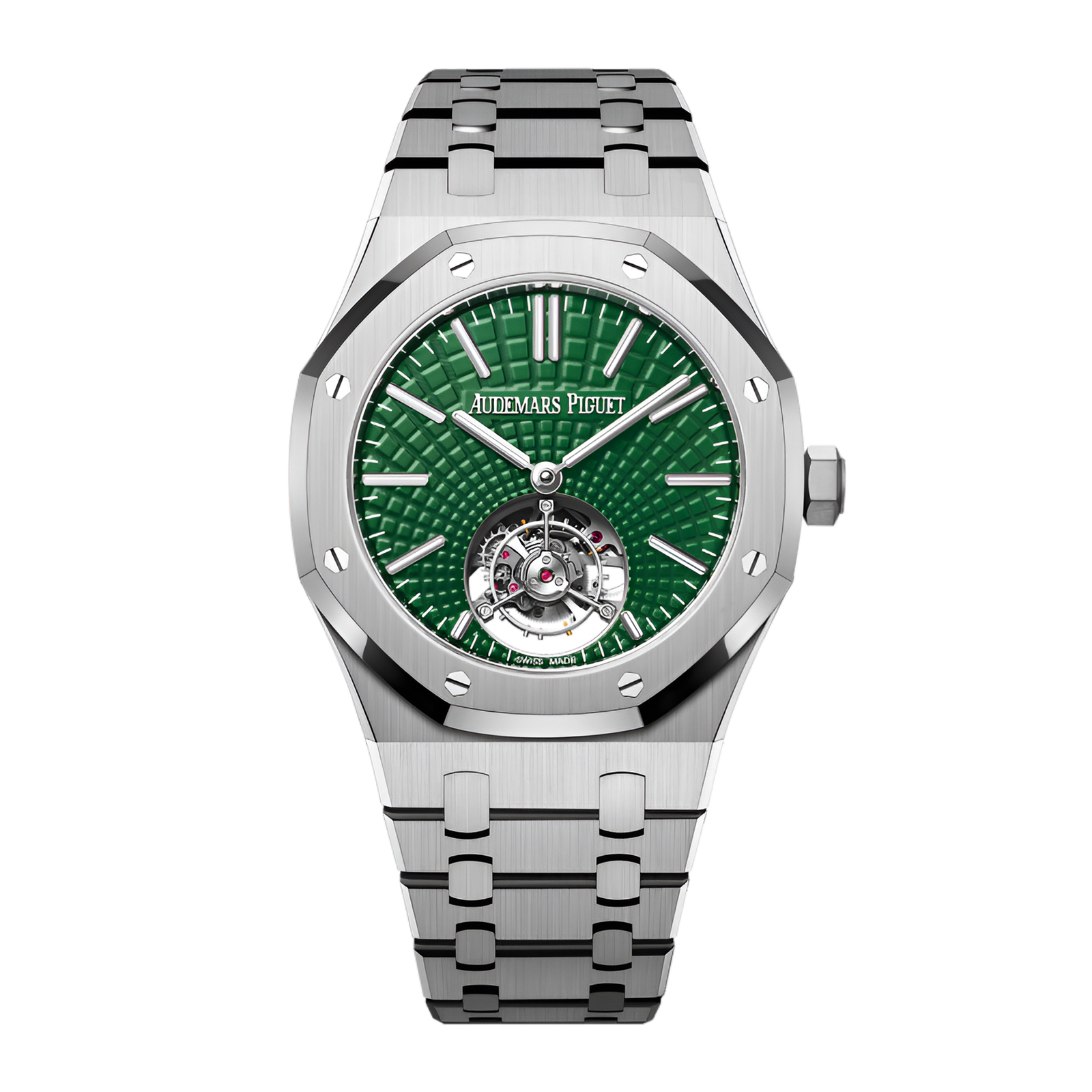 f6dc60029fa8b996d47cc4483637c223.png Royal Oak Self Winding Flying Tourbillon Titanium Green Dial 41mm - Image 1