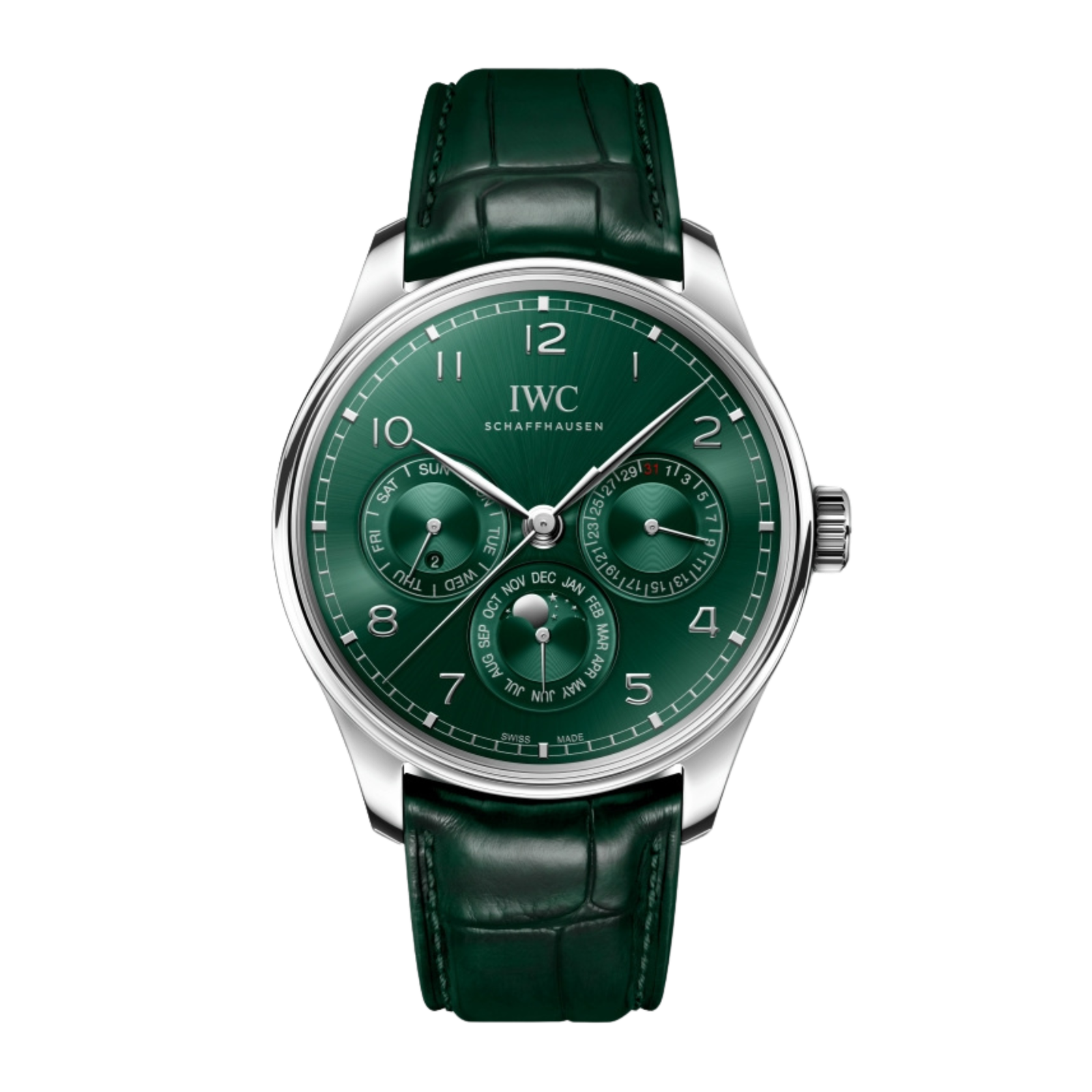 f8f3ee80d47429a690d66f00d775496f.png Portugieser Perpetual Calendar Steel Green Dial 42mm - Image 1