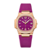 Nautilus Rose Gold Diamond Purple Dial 32mm