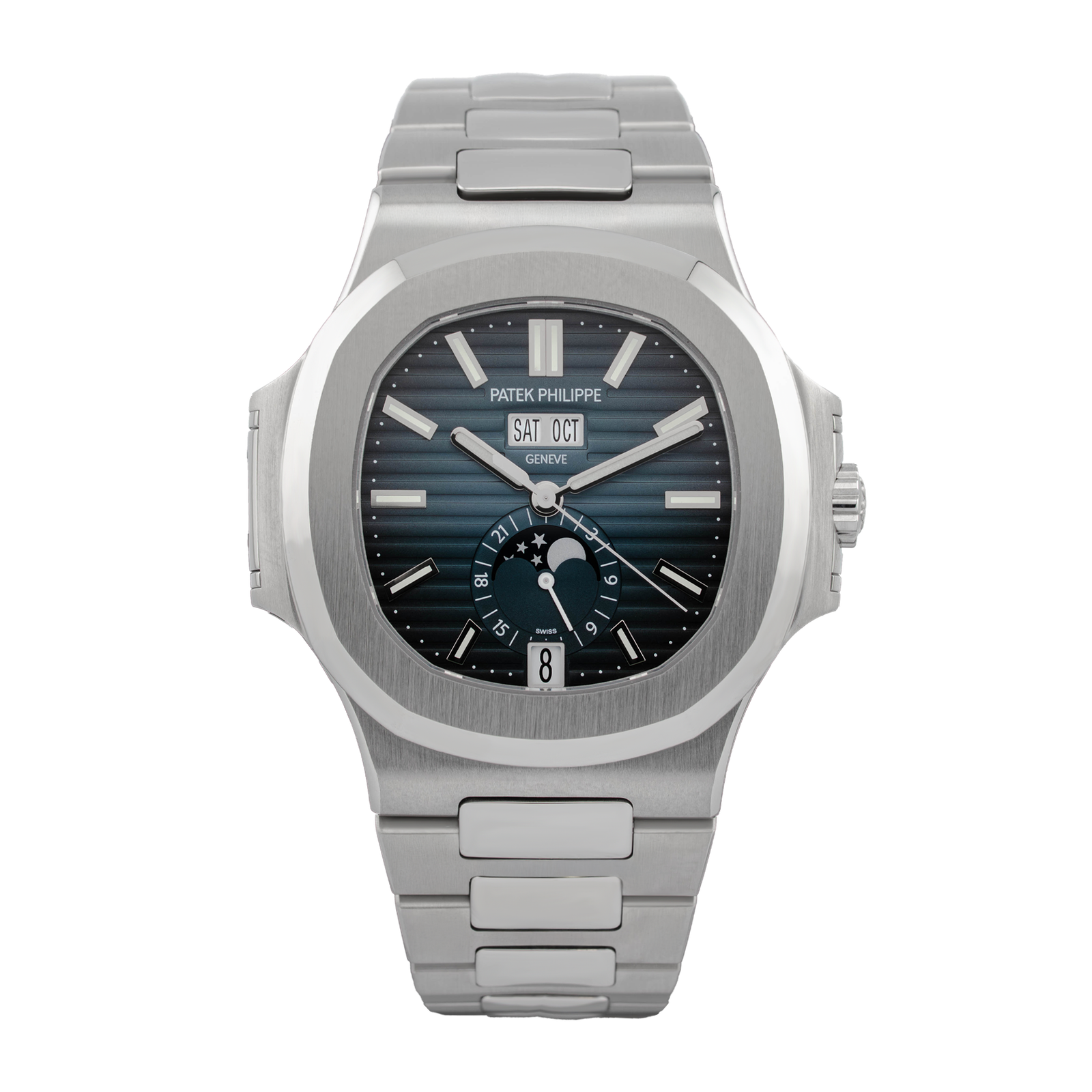 fc07c4721c4b8847f08e4dd029cb6a8a.png Nautilus Annual Calendar Steel Blue Dial 40mm (Cal. 26-330) - Image 1