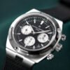 Overseas Chronograph Steel Black dial 42mm - Image 4