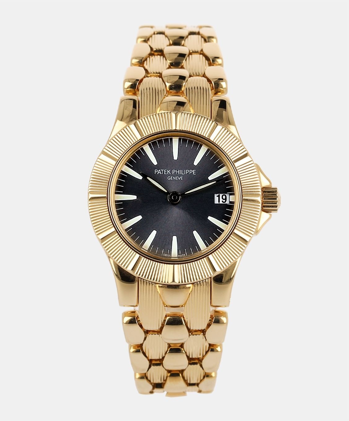 Neptune Ladies Yellow Gold Grey Dial 27mm - Image 1