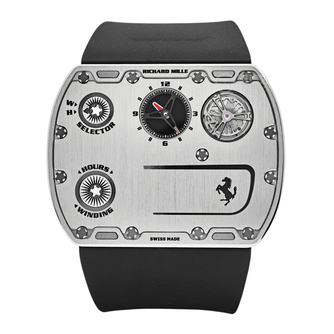 RM UP‑01_副本 Richard Mille RM UP‑01 Ferrari Ultra‑Flat Manual‑Winding Titanium Limited 150pcs Full Set - Image 1